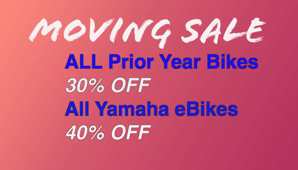 Irvine Bicycles Moving Sale